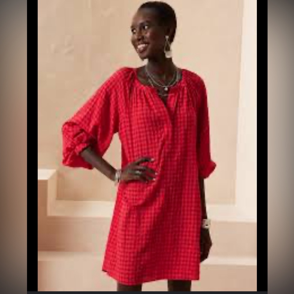 Banana Republic Balloon Sleeve Mini Dress